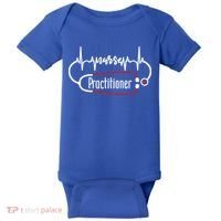 Nurse Practitioner Heartbeat Heart Stethoscope Nursing Gift Baby Bodysuit thumb 0