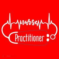 Nurse Practitioner Heartbeat Heart Stethoscope Nursing Gift Santa Hat thumb 1