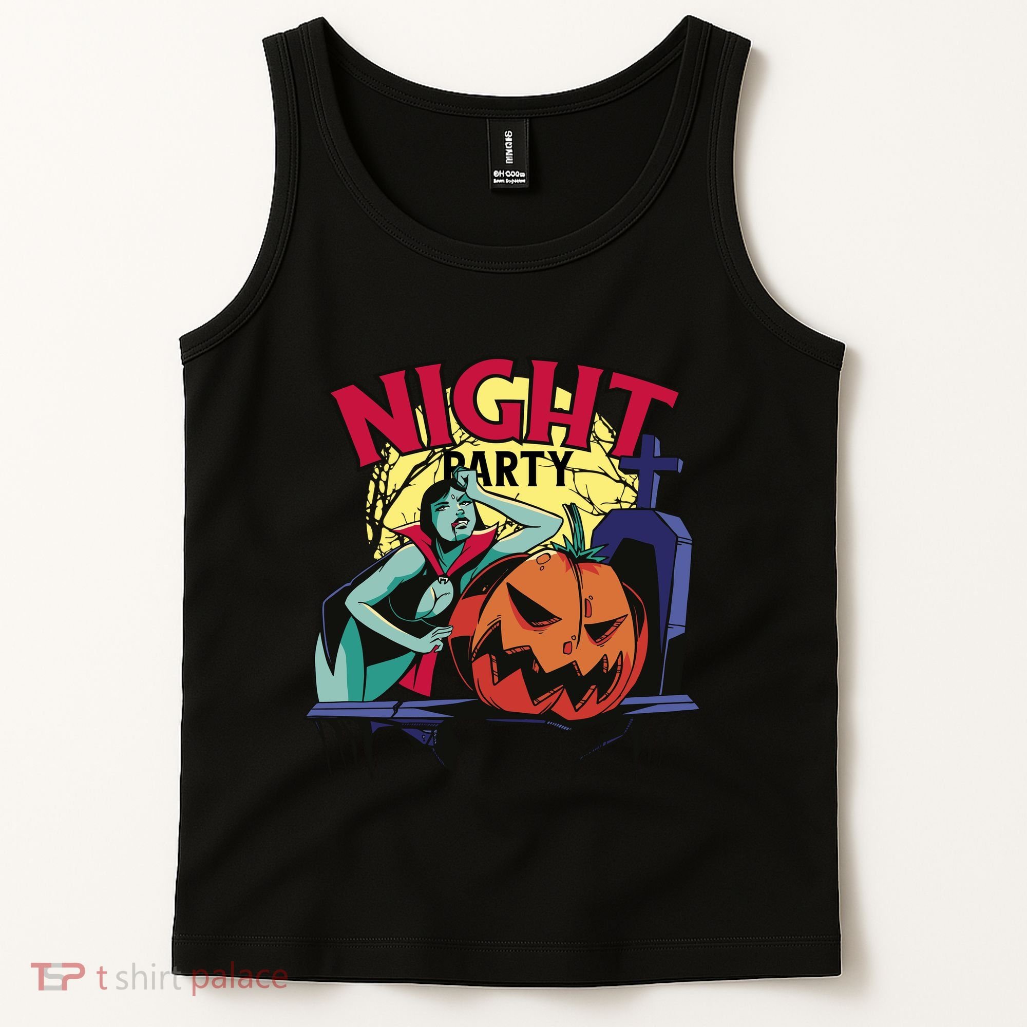 Night Party Halloween Tank Top