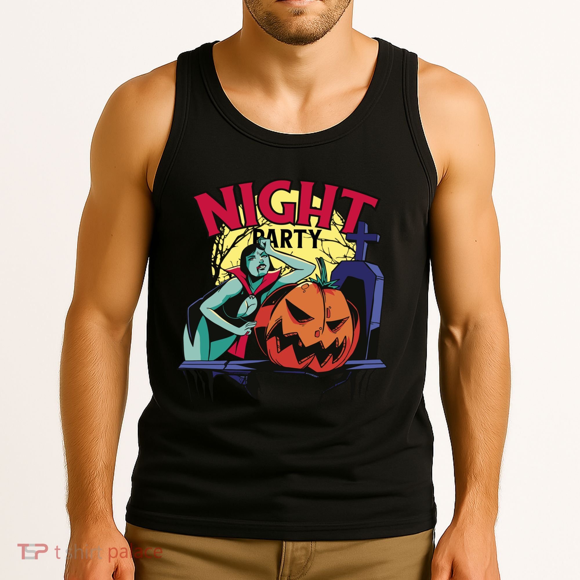 Night Party Halloween Tank Top