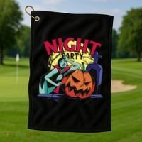 Night Party Halloween Golf Towel thumb 1