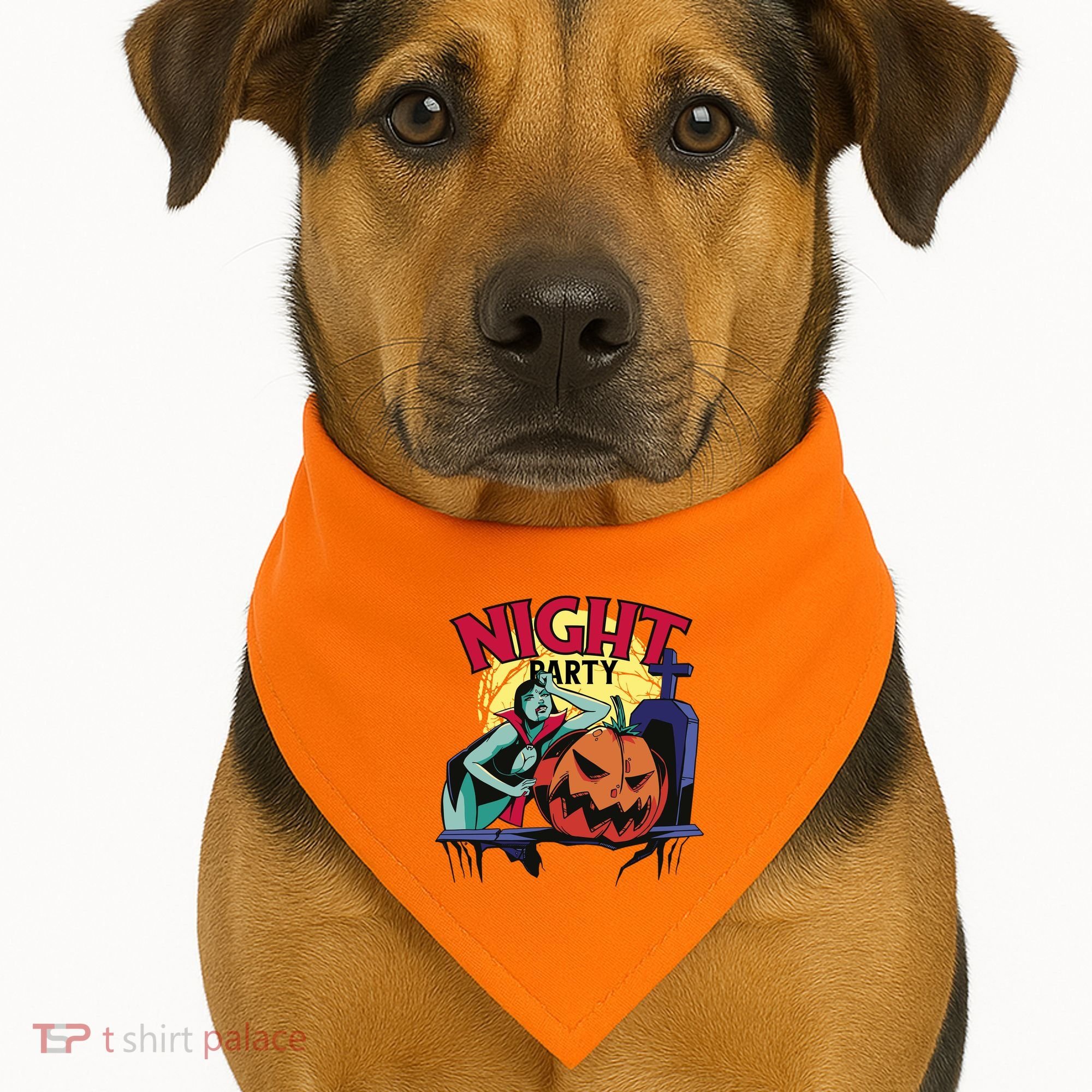 Night Party Halloween USA-Made Doggie Bandana