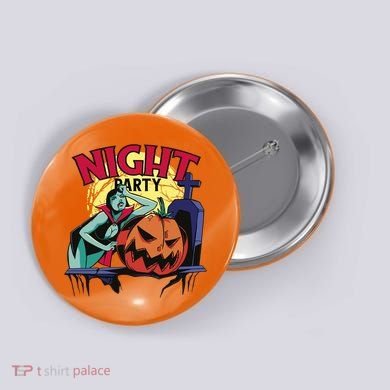 Night Party Halloween Button