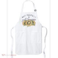 Not Perfect Just Forgiven Sunflower Christian Apron thumb 0