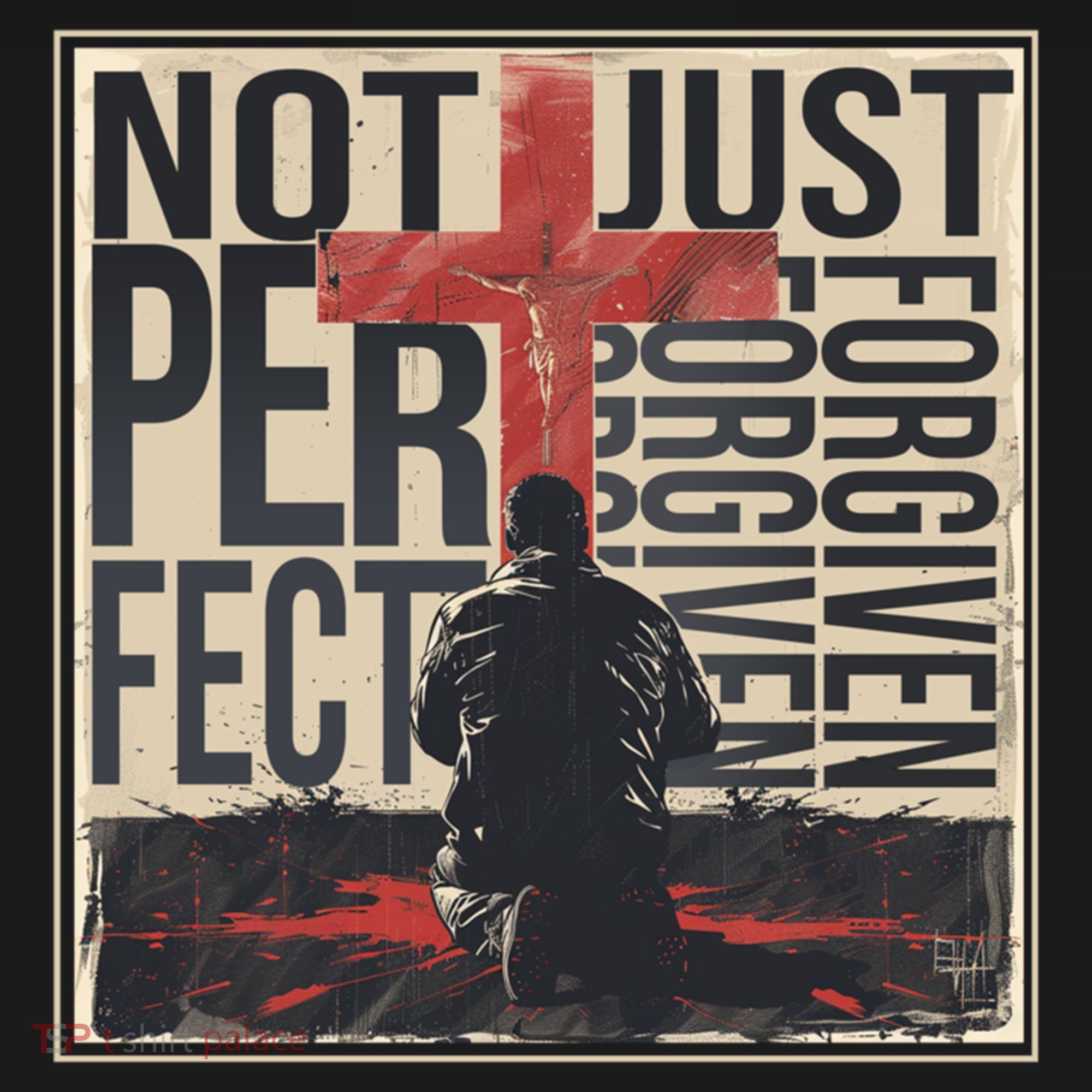 Not Perfect Just Forgiven Gift Christian Great Gift Doggie Tank