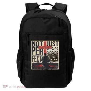 Not Perfect Just Forgiven Gift Christian Great Gift Backpack