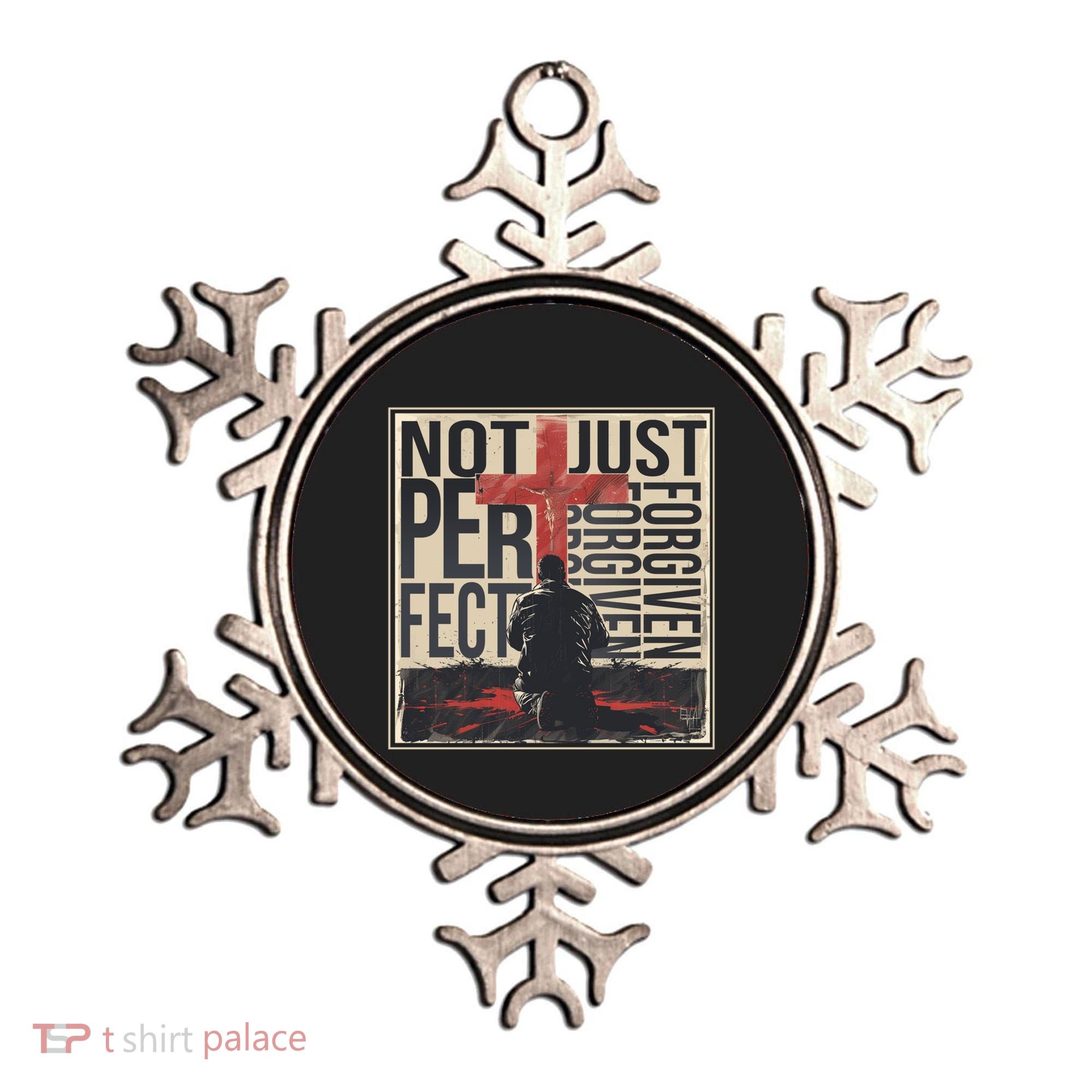 Not Perfect Just Forgiven Gift Christian Great Gift Ornament