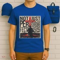 Not Perfect Just Forgiven Gift Christian Great Gift T-Shirt thumb 6