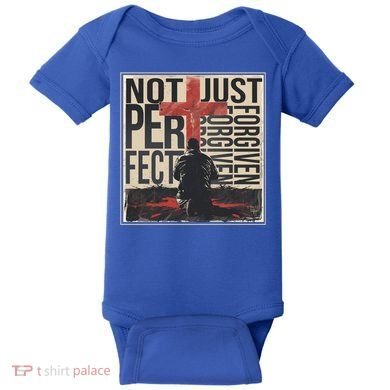 Not Perfect Just Forgiven Gift Christian Great Gift Baby Bodysuit