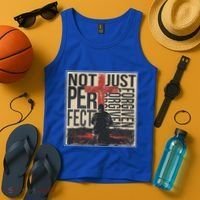 Not Perfect Just Forgiven Gift Christian Great Gift Tank Top thumb 4