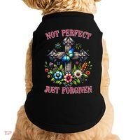 Not Perfect Just Forgiven Jesus Christ Doggie Tank thumb 0