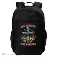 Not Perfect Just Forgiven Jesus Christ Backpack thumb 0