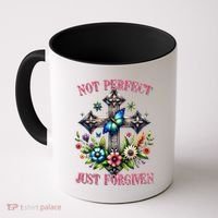 Not Perfect Just Forgiven Jesus Christ Coffee Mug thumb 0