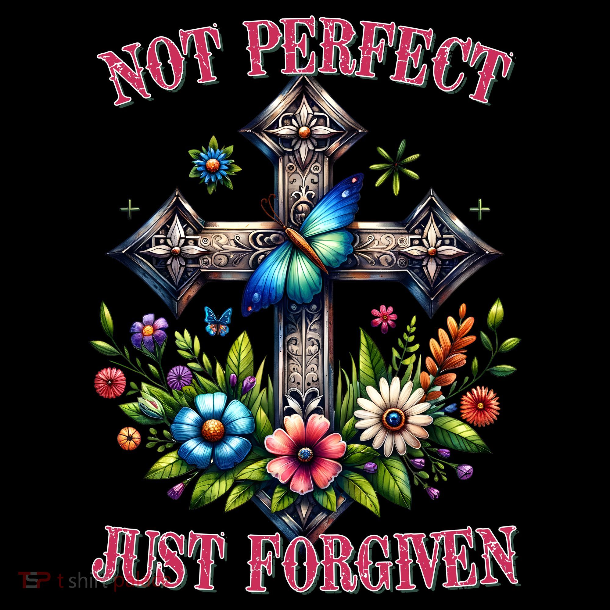 Not Perfect Just Forgiven Jesus Christ Women's Hoodie