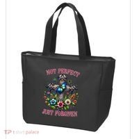 Not Perfect Just Forgiven Jesus Christ Tote Bag thumb 3
