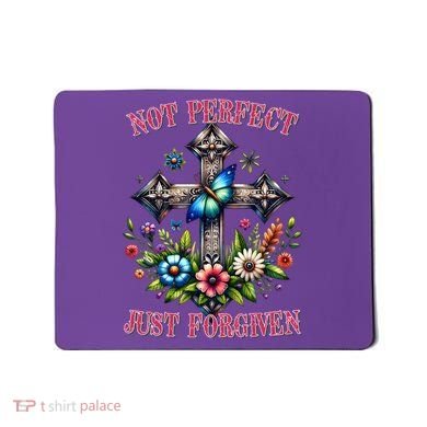Not Perfect Just Forgiven Jesus Christ Mousepad