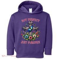Not Perfect Just Forgiven Jesus Christ Toddler Hoodie thumb 0
