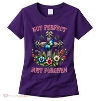 Not Perfect Just Forgiven Jesus Christ Women's T-Shirt thumb 0