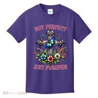 Not Perfect Just Forgiven Jesus Christ Kids T-Shirt thumb 0