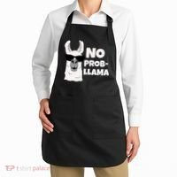 No Probllama Llama Problem Funny Apron thumb 2