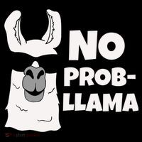 No Probllama Llama Problem Funny Apron thumb 3