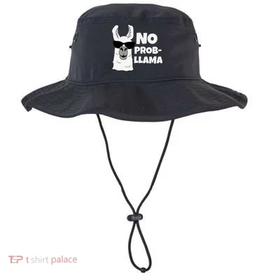 No Probllama Llama Problem Funny Bucket Hat