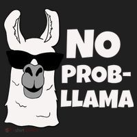 No Probllama Llama Problem Funny Tumbler thumb 3