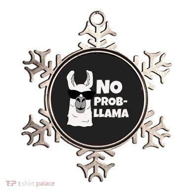 No Probllama Llama Problem Funny Ornament