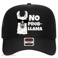 No Probllama Llama Problem Funny Hat thumb 0
