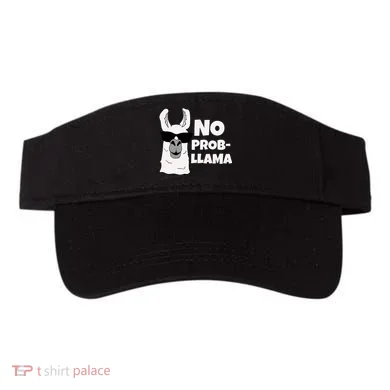 No Probllama Llama Problem Funny Visor
