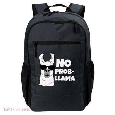 No Probllama Llama Problem Funny Backpack