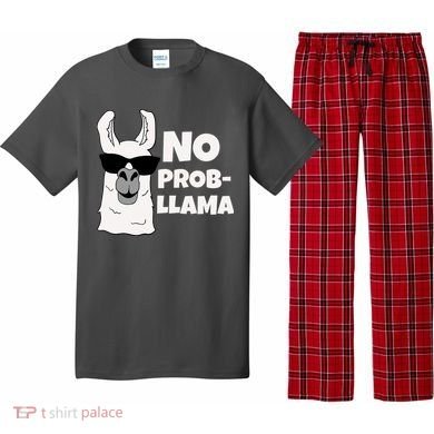 No Probllama Llama Problem Funny Pajama Set