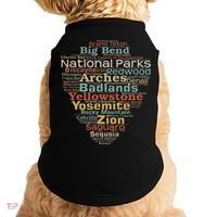 National Parks List Word Cloud Camping Hiking Women Doggie Tank thumb 0