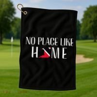 No Place Like Home Trinidad and Tobago Trini Patriotic Golf Towel thumb 1