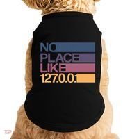 No Place Like 127.0.0.1 Localhost Geek Doggie Tank thumb 0
