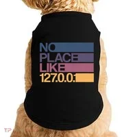 No Place Like 127.0.0.1 Localhost Geek Doggie Tank thumb 0