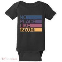 No Place Like 127.0.0.1 Localhost Geek Baby Bodysuit thumb 0