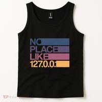 No Place Like 127.0.0.1 Localhost Geek Tank Top thumb 2