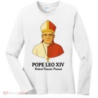 New Pope Leo XIV May 8th, 2025 Robert Francis Prevost Women's Long Sleeve Shirt thumb 0
