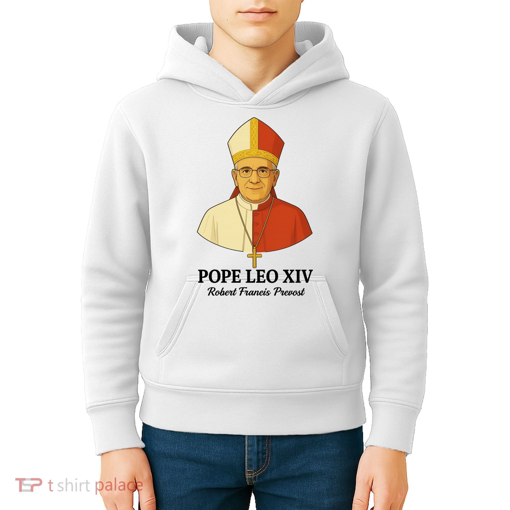 New Pope Leo XIV May 8th, 2025 Robert Francis Prevost Kids Hoodie