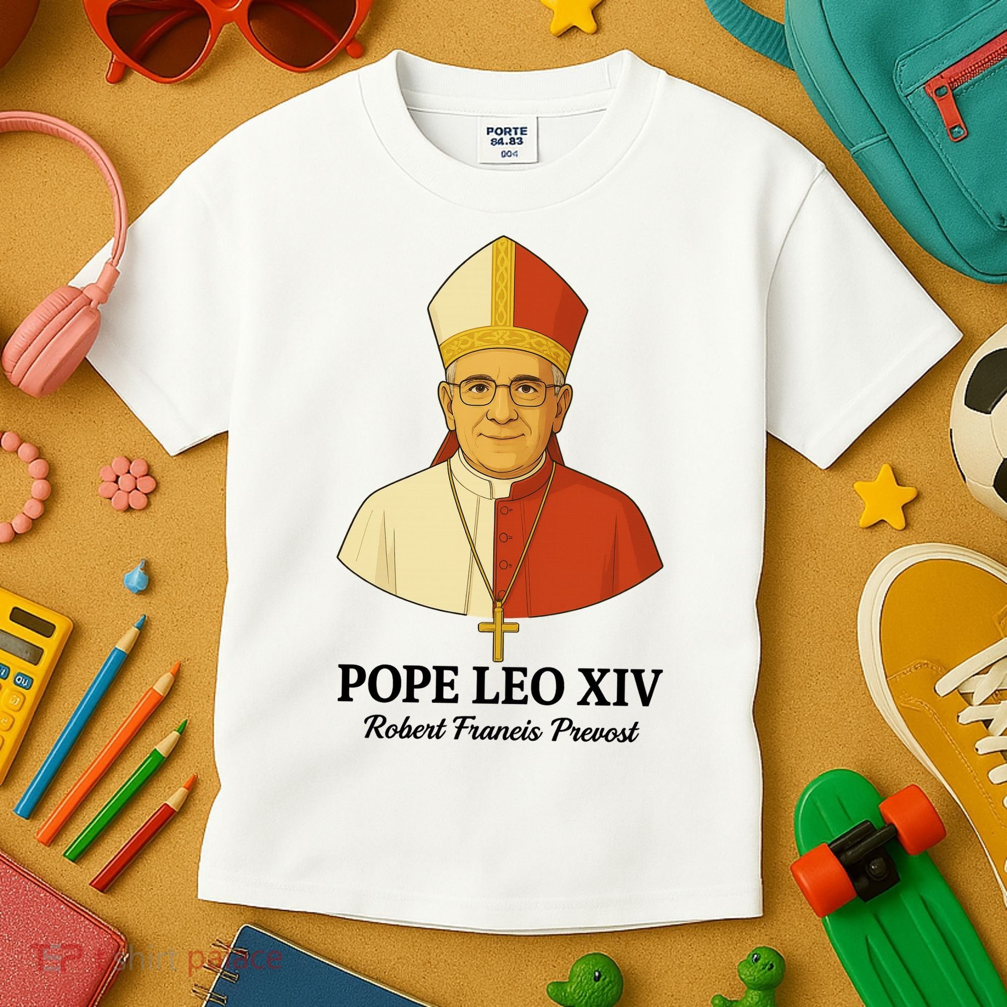 New Pope Leo XIV May 8th, 2025 Robert Francis Prevost Kids T-Shirt
