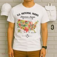 National Park Map Vintage Shirts All 59 National Parks T-Shirt thumb 6