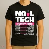 Nail Polish Manicurist Pedicurist Nail Artists Nail Tech T-Shirt thumb 3