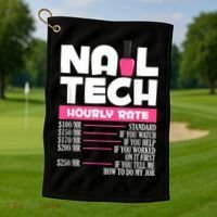 Nail Polish Manicurist Pedicurist Nail Artists Nail Tech Golf Towel thumb 1