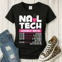 Nail Polish Manicurist Pedicurist Nail Artists Nail Tech Women's T-Shirt thumb 3
