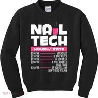 Nail Polish Manicurist Pedicurist Nail Artists Nail Tech Kids Sweatshirt thumb 0