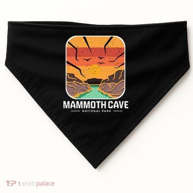 National Park Mammoth Cave Kentucky Souvenir Cave Hike USA-Made Doggie Bandana