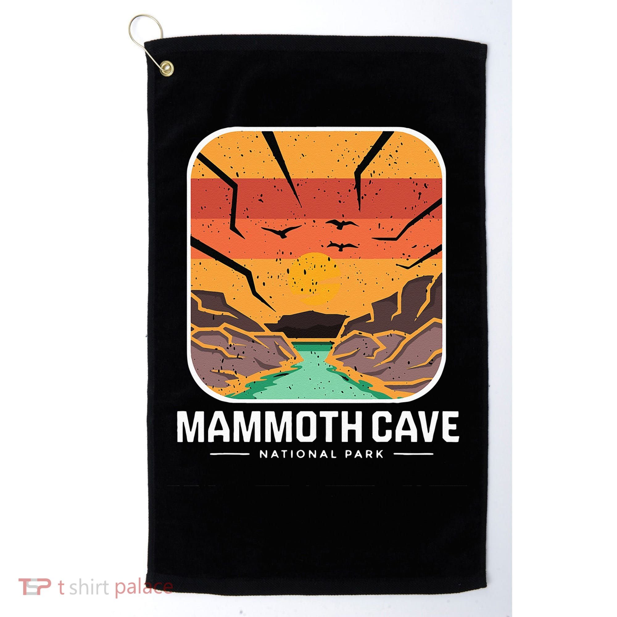 National Park Mammoth Cave Kentucky Souvenir Cave Hike Golf Towel