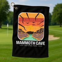 National Park Mammoth Cave Kentucky Souvenir Cave Hike Golf Towel thumb 1