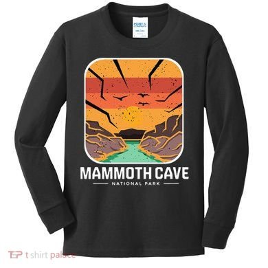 National Park Mammoth Cave Kentucky Souvenir Cave Hike Kids Long Sleeve Shirt